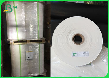 کاغذ کرافت سفید رول 28gsm کاغذ بسته بندی درجه غذایی 25mm عرض