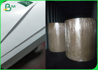 70gm + 10g PE پوشش داده شده کاغذ سفید بدون چوب برای بسته بندی