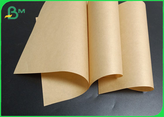 FDA گواهی 50gsm 50gsm 60gsm بسته بندی مواد غذایی کاغذ کرافت قهوه ای طبیعی