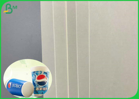 190 گرم 210 گرم کاغذ کاسه سفید برای فنجان های یکبار مصرف با پوشش ضد آب با روکش PE