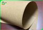 رول کاغذ کرافت قهوه ای بدون روکش 23 &quot;35&quot; 90gsm 100gsm برای کیسه بسته بندی
