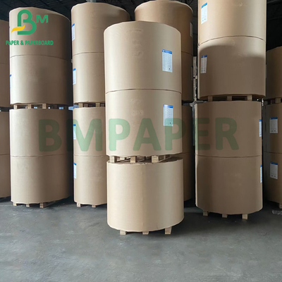 50gm - 200gm رول کاغذ کرافت قهوه ای محکم با کشش خوب
