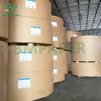 جعبه بسته بندی مواد غذایی ضد چرب قهوه ای Kraft PE پوشانده کاغذ رول