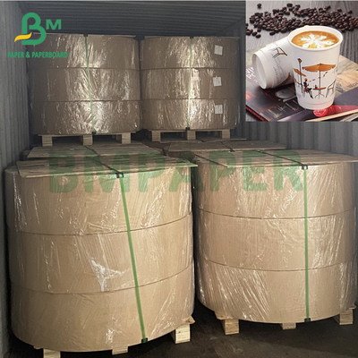 سفید 200g + 15g فنجان قهوه PE پوشش ورق Cupstock لایه دار