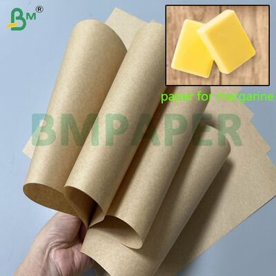 کاغذ گریس پروف قهوه‌ای 60 گرمی 70 گرمی برای مارگارین 1000 میلی‌متر 1100 میلی‌متر